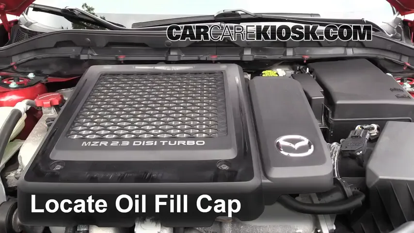 2011 Mazda 3 Mazdaspeed 2.3L 4 Cyl. Turbo Oil Add Oil